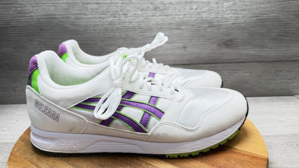Asics Gel Saga White Orchid Trainer Low Purple Runner. Men’s 9.5